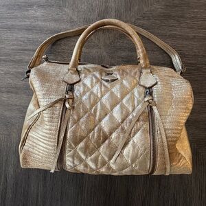 Zadig & Voltaire Sunny Quilted Hand Bag Gold